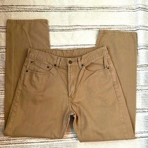 Levi’s brand jeans, men’s 505, 34 x 32.  Tan